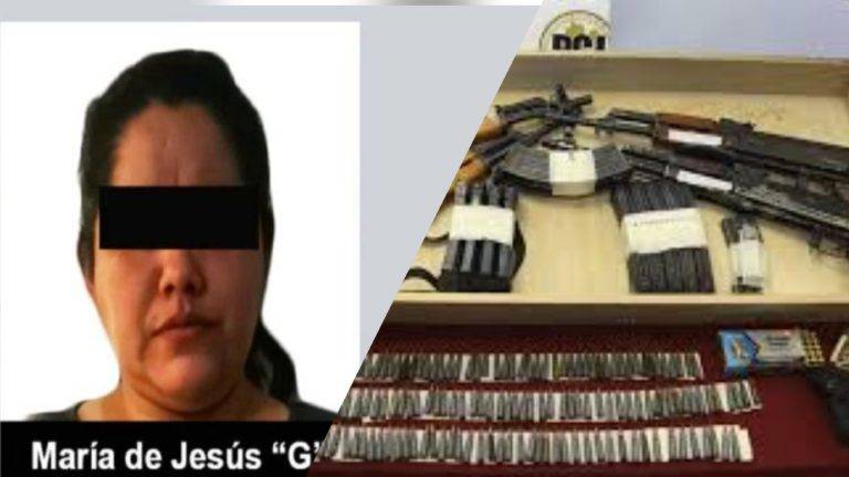 María de Jesús González fue detenida por elementos de la FGR y de la Secretaría de Marina luego de que se llevó a cabo una orden de cateo.