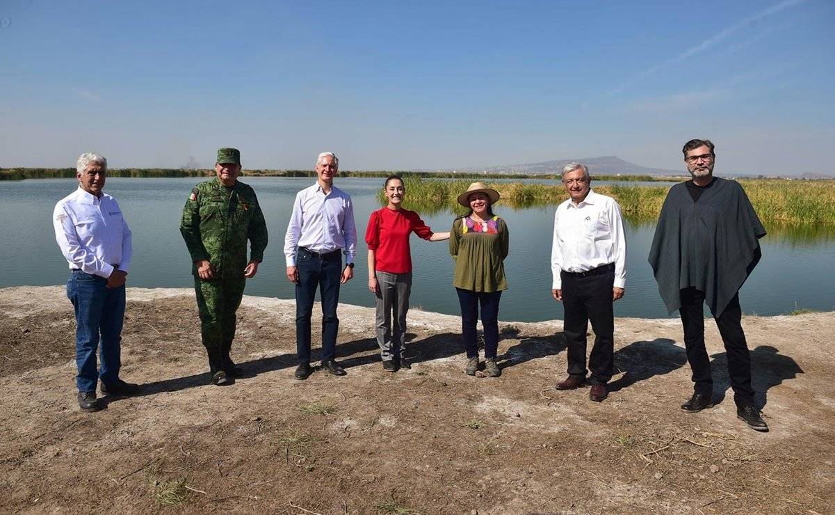 Miren los patos que no vieron los ambientalistas en el lago de Texcoco: AMLO