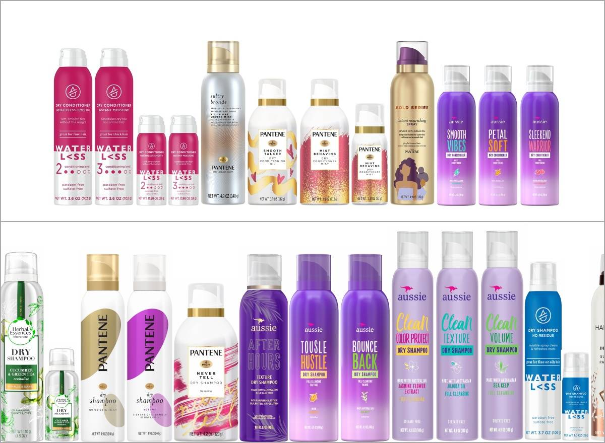 shampoo con benceno lista