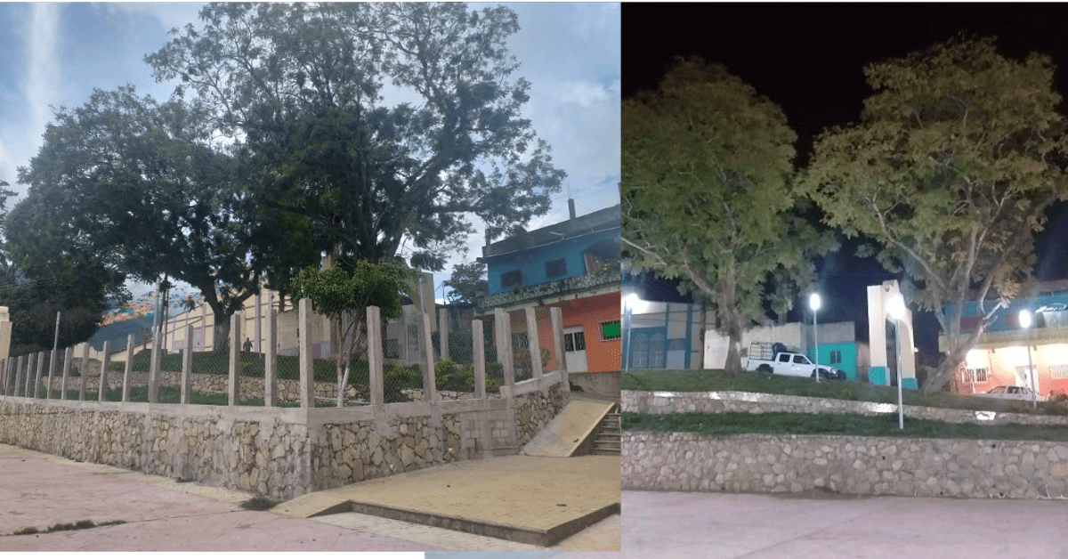 Cura se apropia de jardín público en municipio El Bosque, Chiapas
