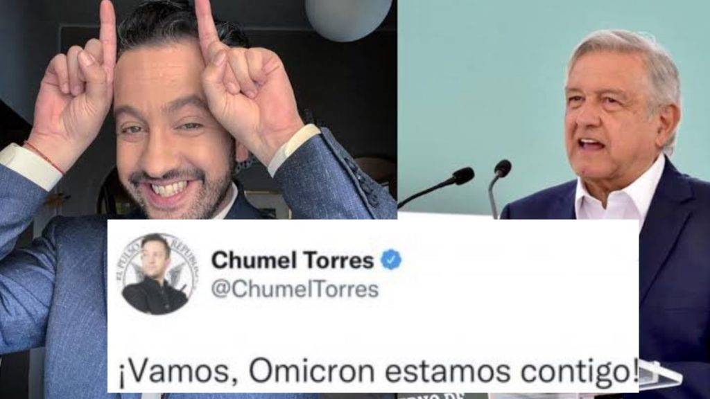Chumel Torres escribió un mensaje en Twitter sobre el contagio por Covid-19 del presidente, López Obrador, lo que desató una ola de críticas en redes.