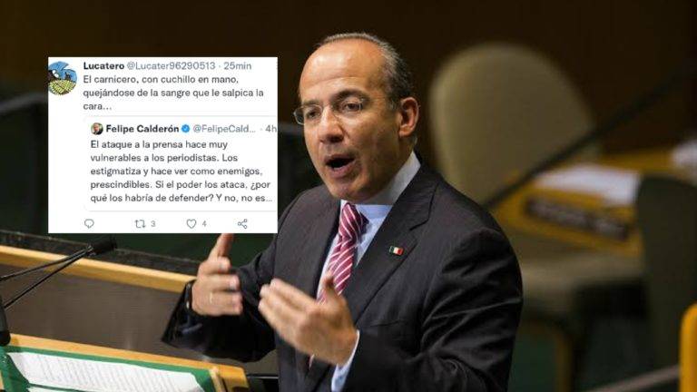 Felipe Calderón fue criticado por usuarios de redes sociales por utilizar el asesinato de la periodista, Lourdes Maldonado, para atacar a AMLO.