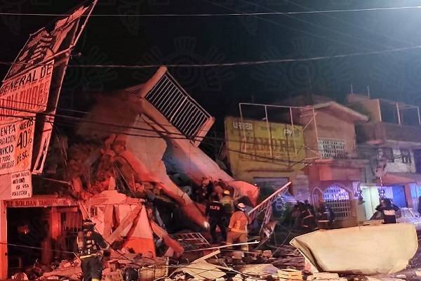 En Puebla explota edificio