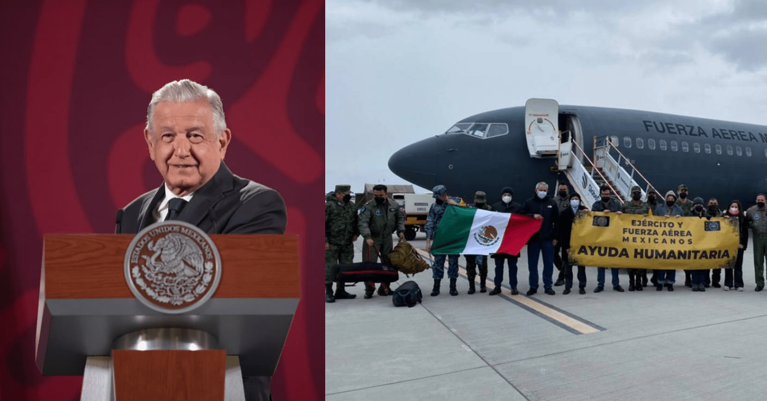 AMLO y avión de la FAM