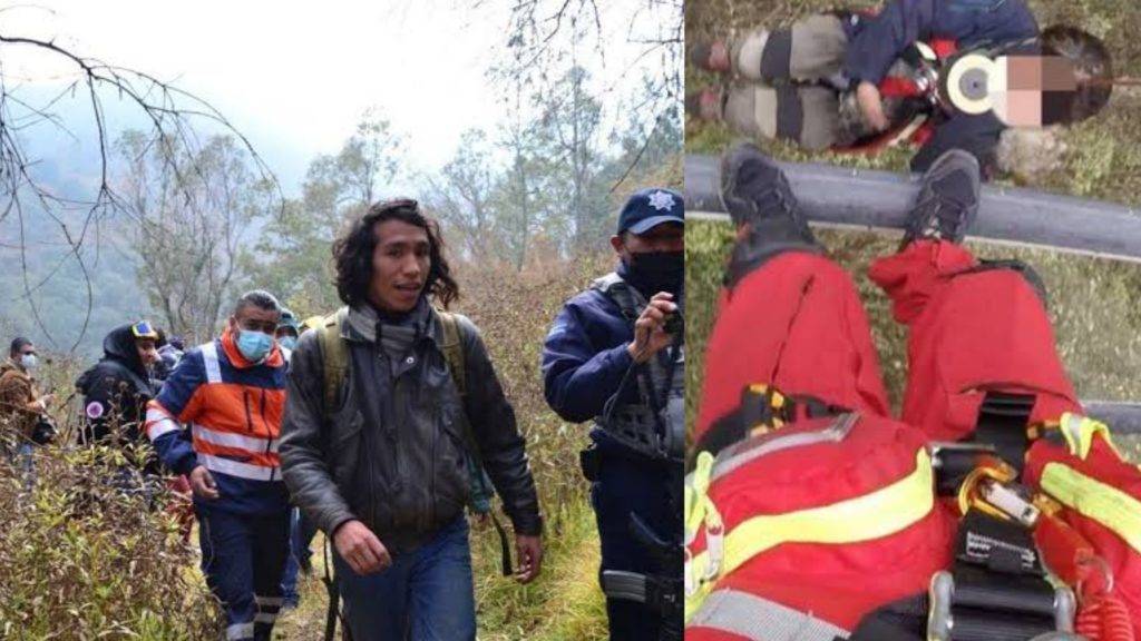 Rescatan a 6 personas y un perro en Sierra de Guadalupe en Coacalco