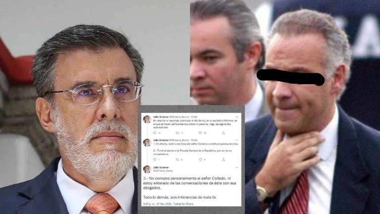Señalamientos de Collado son "inferencias de mala fe"; Scherer responde a acusaciones de extorsión