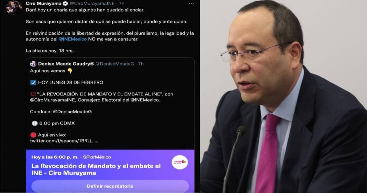 Ciro Murayama promueve space que viola la veda electoral