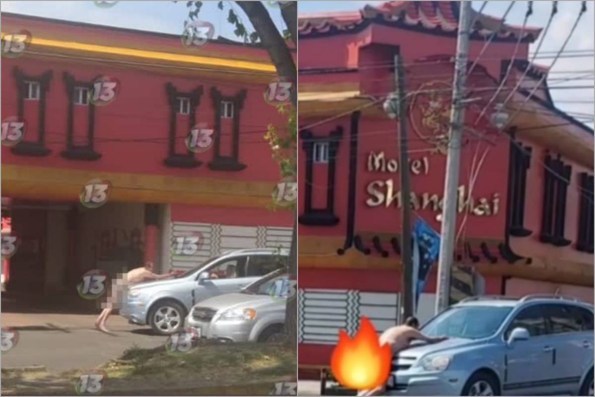 Video: Captan a hombre desnudo afuera de motel en Puebla; le cachan  infidelidad - RegeneraciónMX