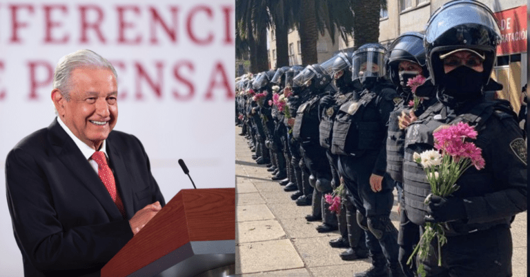 AMLO reconoce a las mujeres por marcha pacífica
