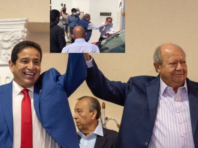 VIDEO: Líder de sección a fin a Romero Deschamps cachetea a trabajador de Pemex
