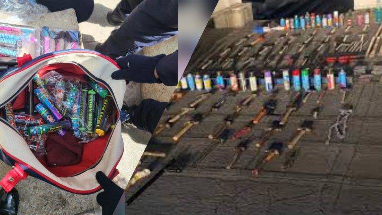 Martillos, aerosoles y marros fueron asegurados durante marcha del 8M en la CDMX