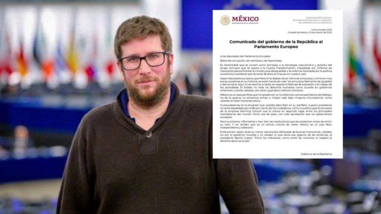 Luego de la polémica por el comunicado que envió el gobierno de López Obrador al Parlamento Europeo a cuyos integrantes llamó “borregos”.