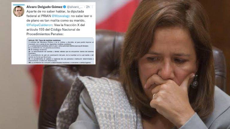 No sabe hablar y tampoco leer; Álvaro Delgado a Zavala tras defender a Sandra Cuevas