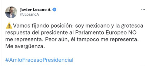 Tras la respuesta del presidente Andrés Manuel López Obrador al Parlamento Europeo, surgen voces que cuestionan la falta de una "diplomacia respetuosa".
