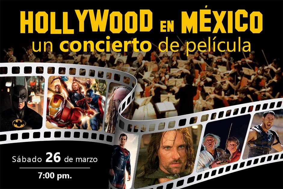 'Hollywood en México. Un concierto de película' traerá a la capital del país un espectáculo sinfónico con las canciones de las películas más emblemáticas.