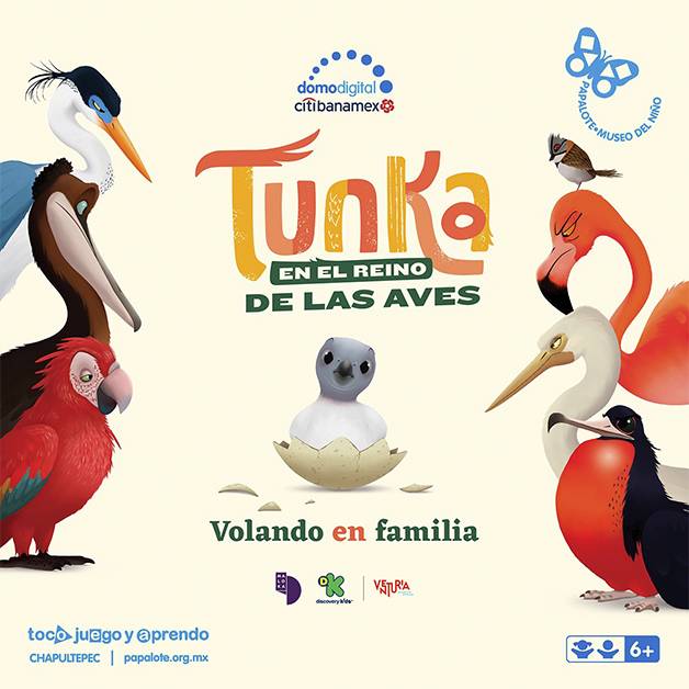 El Papalote Museo del Niño Chapultepec abrió el periodo de descanso con el estreno de la película 'Tunka: En el reino de las aves' en el Domodigital.