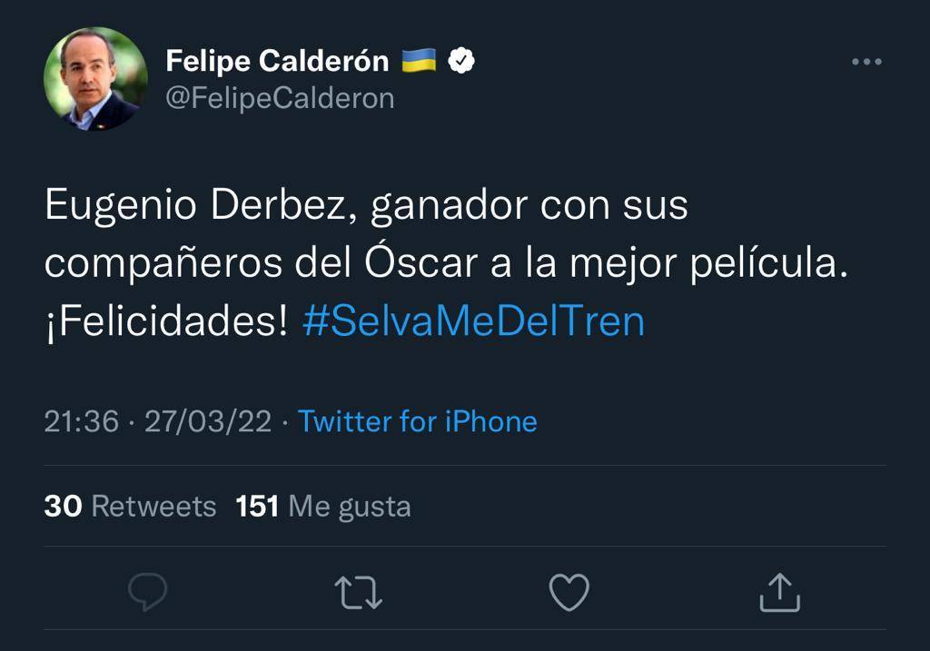 No cabe duda que el expresidente, Felipe Calderón usa cualquier cosa para ganar notoriedad y de paso descararse con ataques al gobierno de AMLO.