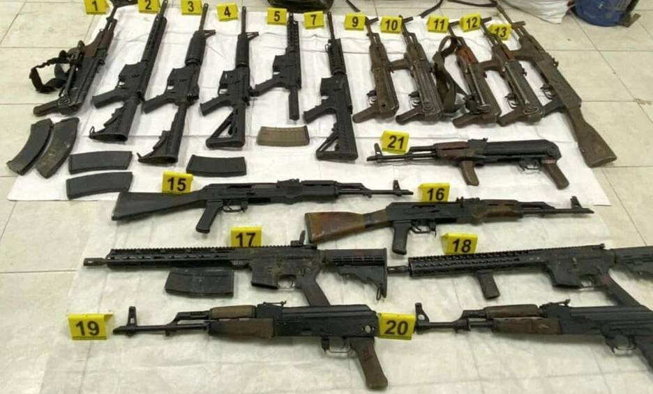 FGR asegura armas y miles de cartuchos en Tamaulipas