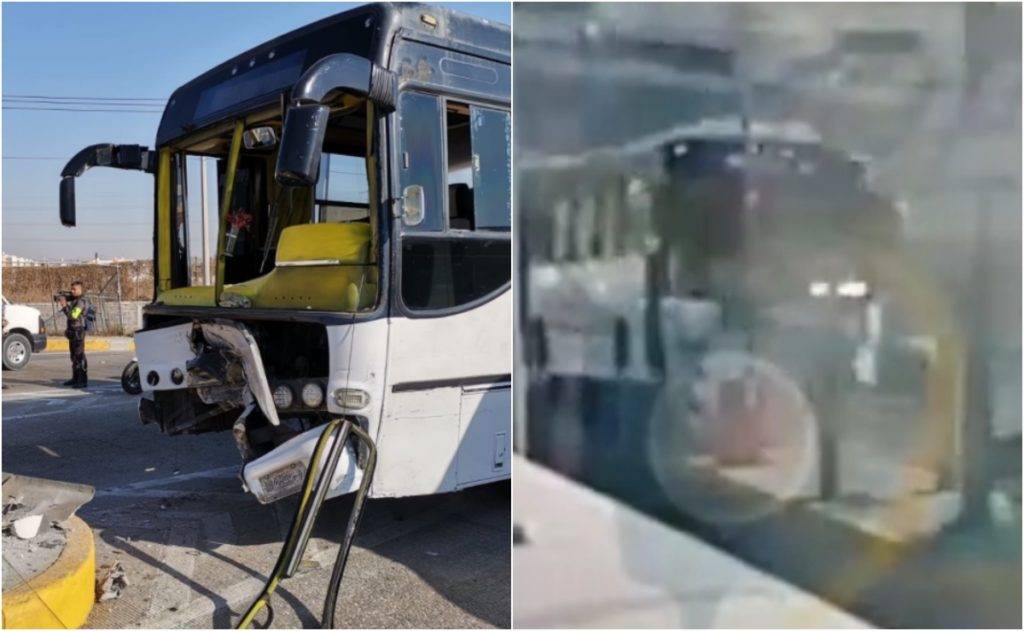 Choque autobús en la México-Pachuca