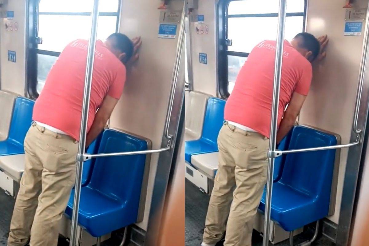 Video: Hombre es captado orinando asientos del Metro de Monterrey -  RegeneraciónMX