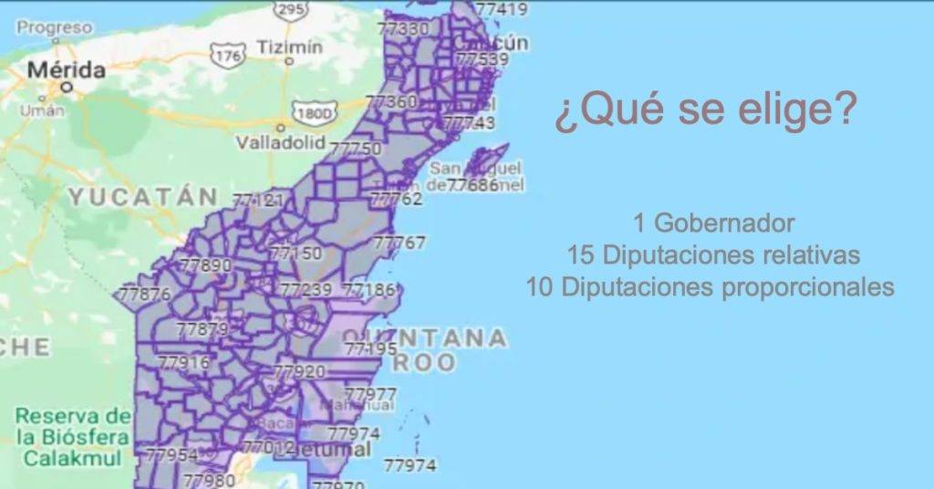El próximo 5 de junio se elegirá nuevo gobernador en Quintana Roo, además de 15 diputaciones por mayoría relativa y 10 por representación proporcional