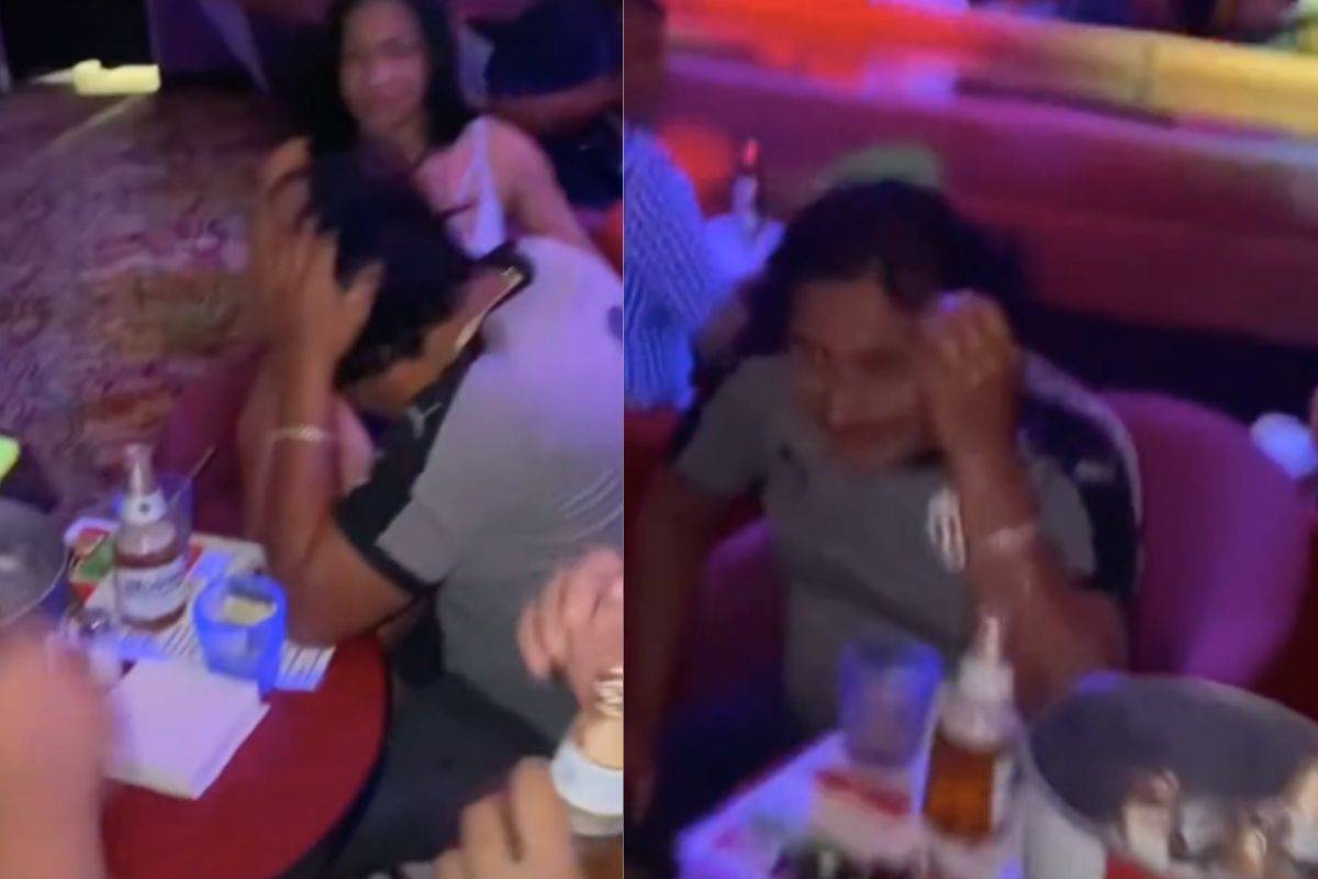 Video: Mujer reacciona al encontrar a su pareja en un table dance -  RegeneraciónMX