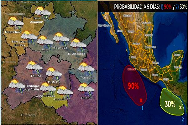 Temporada de lluvias, México; junio 13, 2022