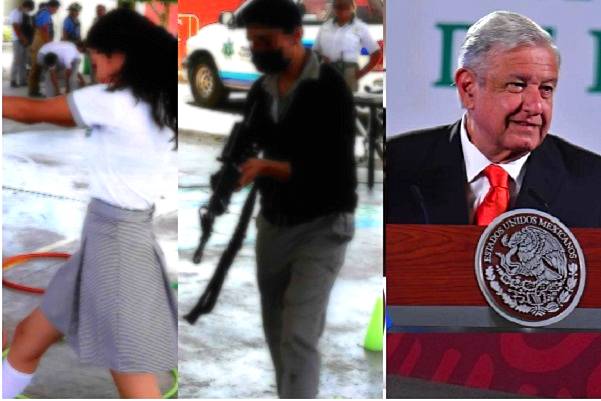 AMLO rechaza armas a estudiantes de secundaria en Guanajuato