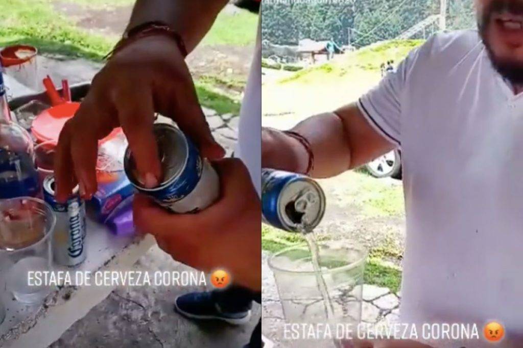 Video: Usuario exhibió a Grupo Modelo por vender latas de cervezas con agua  - RegeneraciónMX