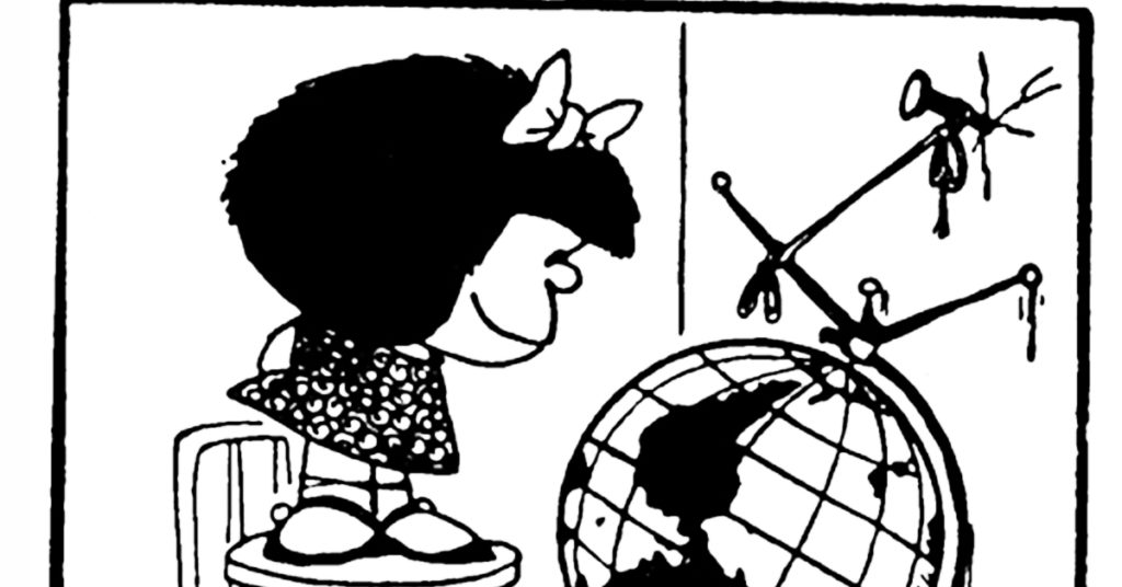 La detractora de la sopa y amante de The Beatles celebrará su cumpleaños 58 con la exhibición interactiva 'El mundo según Mafalda', en el centro histórico. 