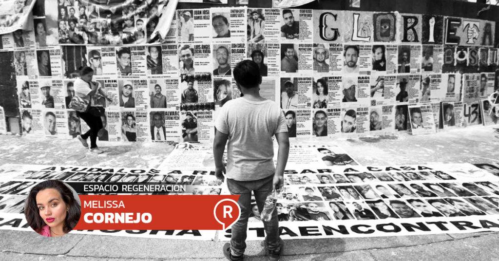Se arrancaron por tercera vez las fotos de desaparecidos ubicadas frente a Palacio de Gobierno y ya se comprobó que fue la propia administración.