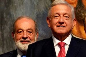 Slim festina postura de AMLO