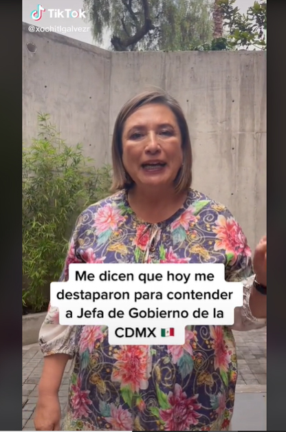 La senadora Xóchitl Gálvez reveló que buscará la candidatura para Jefa de Gobierno de la CDMX y provechó para aventarse un chistecito al respecto en redes.