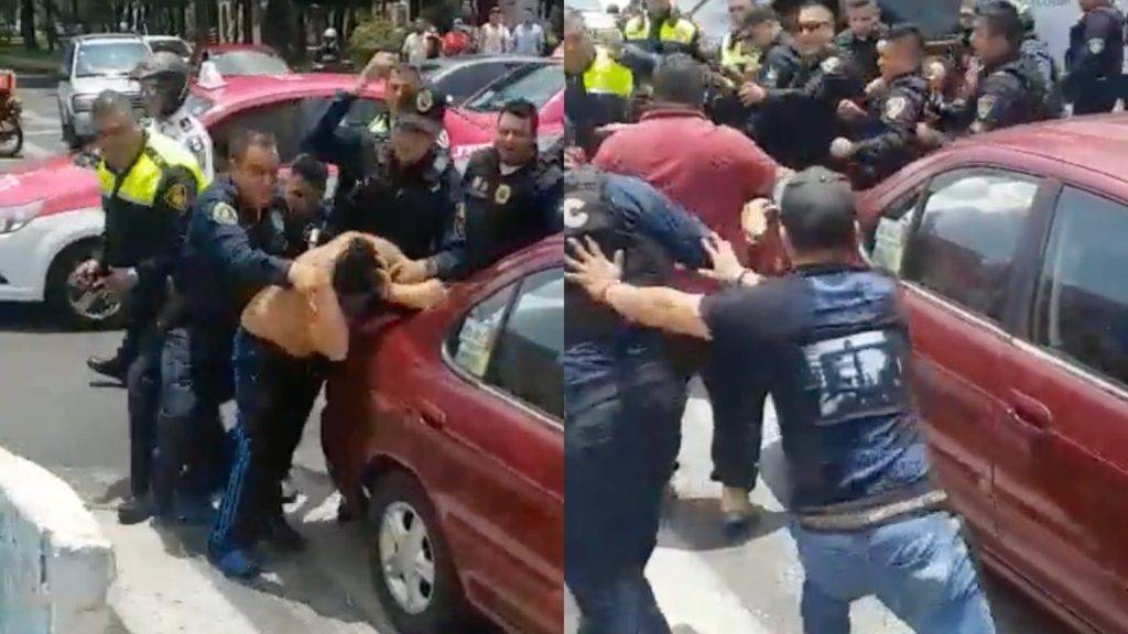 Campal entre policías y ciudadanos en la Gustavo A. Madero