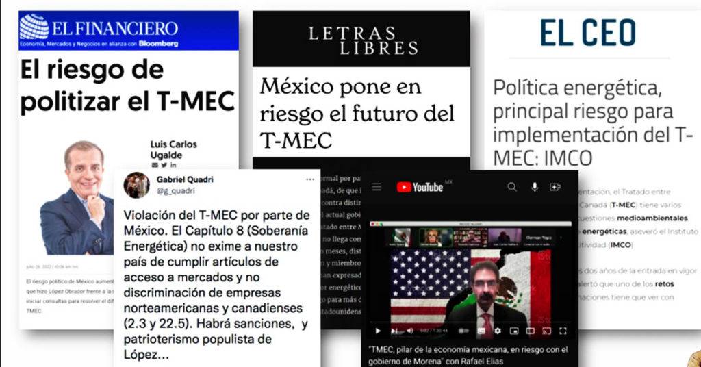 Periodistas fueron exhibidos en 'la mañanera' por afirmar que López Obrador está violando el Tratado entre México, Estados Unidos y Canadá (TMEC).