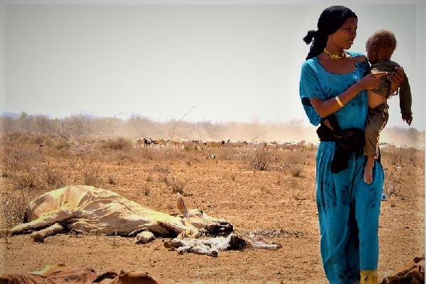 Cantidades devastadoras de niños en peligro de muerte en África por sequía