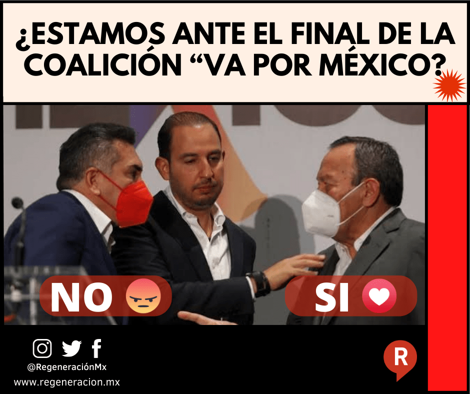 El anuncio de la que la coalición opositora Va por México se pondría en pausa, fue tomada como el fin de ella por parte de los mexicanos.