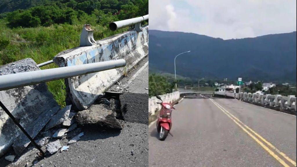 El sismo en Taiwan no ha registrado algún muerto pero las afectaciones materiales registradas son varias en diferentes partes del condado de Taitung.