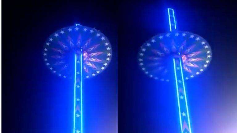 VIDEO Impactante accidente en juego mecánico de la India deja 16 heridos