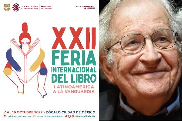 Chomsky estará en la XXII Feria Internacional del Libro en el Zócalo 
