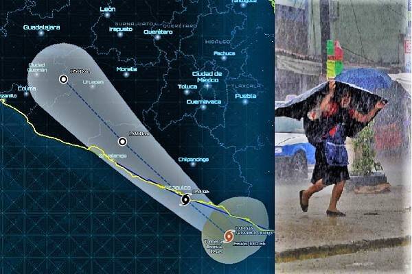 Tormenta Lester entra a Guerrero y 90% posible ciclón en el Pacífico