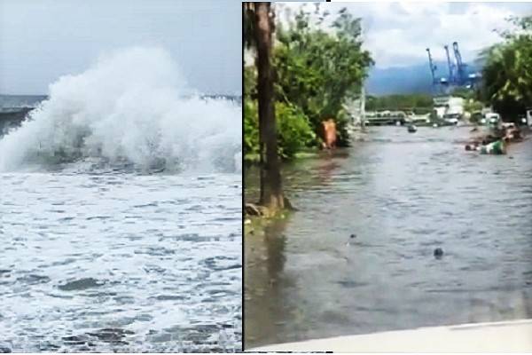 Alerta de tsunami tras sismo, mar ingresa a Manzanillo