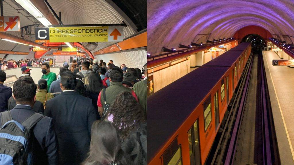 Los usuarios del Sistema de Transporte Colectivo Metro reportaron fallas en la Línea 7 y se tuvo que llevar a cabo la suspensión de la energía eléctrica.