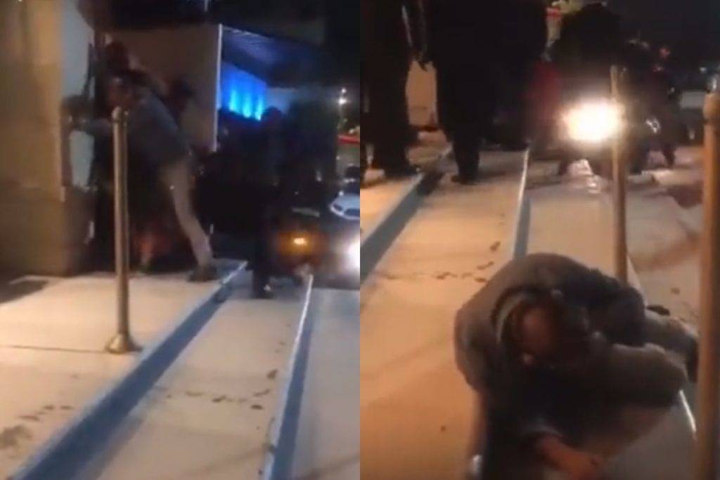 Video: Clientes son brutalmente golpeados por elementos de seguridad de bar  en Qro. - RegeneraciónMX
