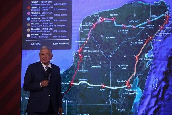 AMLO señaló que si no hay acuerdo se cancela Tren Maya a Chetumal