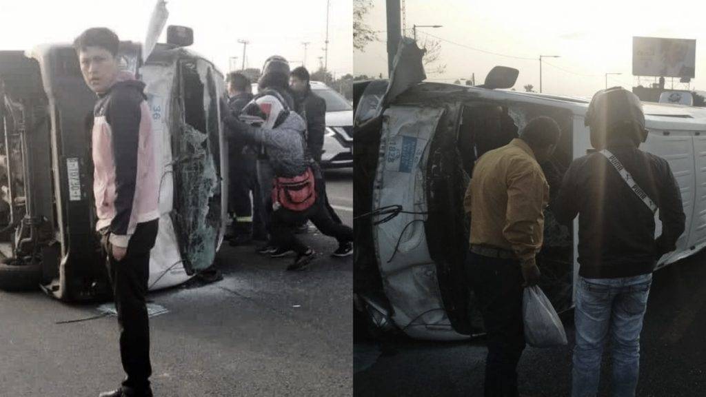 Otro accidente de transporte público en el Estado de México, ahora fue en la autopista México-Puebla que dejó al menos 14 personas lesionadas.