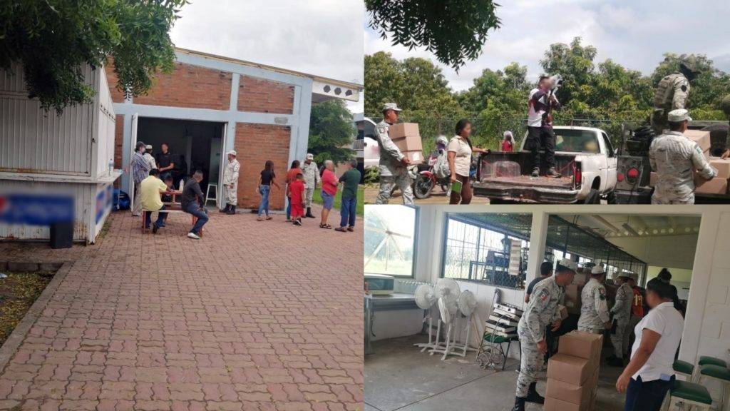 Guardia Nacional traslada a albergues a familias de Sinaloa por Huracán Orlene