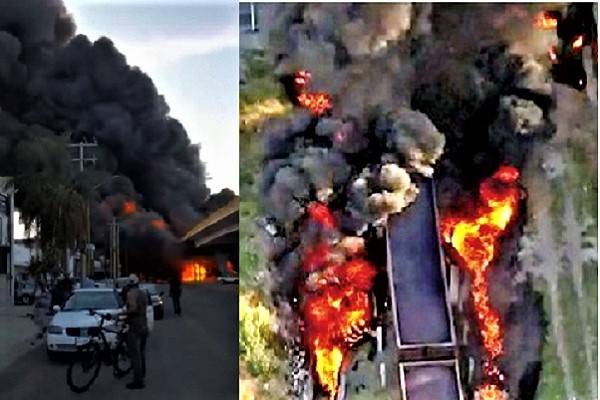 50 carros quemados y 120 casa dañadas por trenazo en Aguascalientes