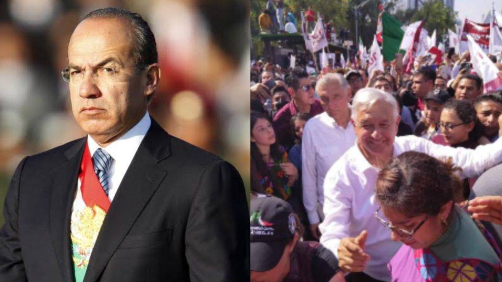 Calderón critica la “Marcha del Pueblo”; redes le responden que él siempre fue espurio