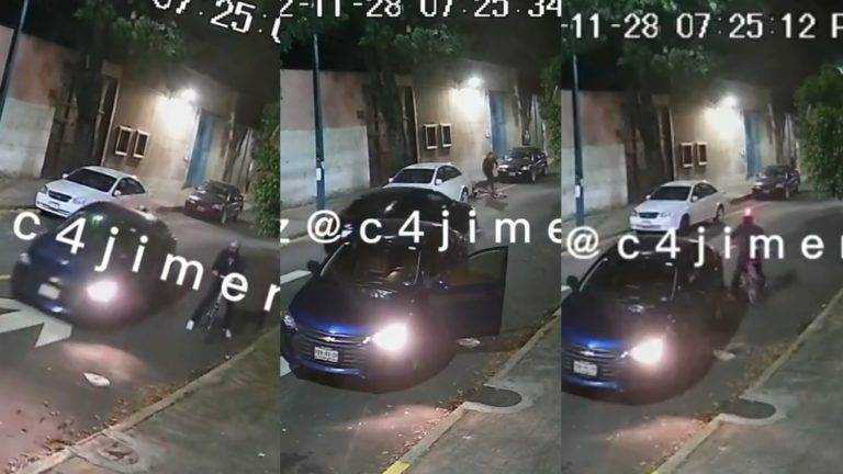 ¡SE BUSCA! Automovilista da tremenda golpiza a ciclista en la CDMX